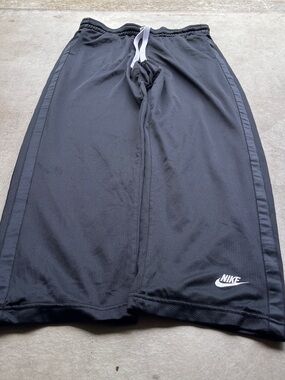 Vintage Y2K Nike Baggy Black Wide-Leg Sweatpants